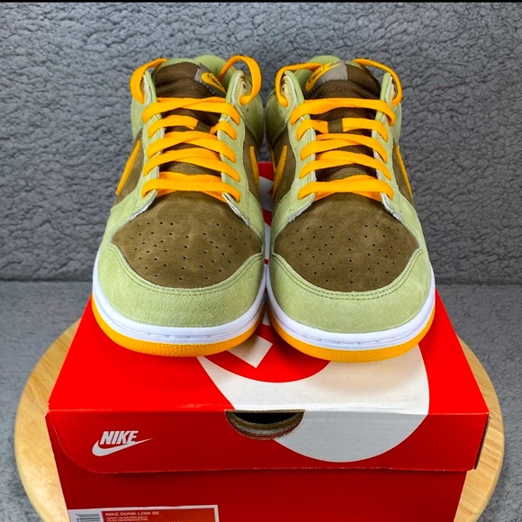 🫒 💛🥑 Nike Dunk Low Dusty Olive SZ 8W / 6.5M 🥑💚🫒 - Picture 2 of 5